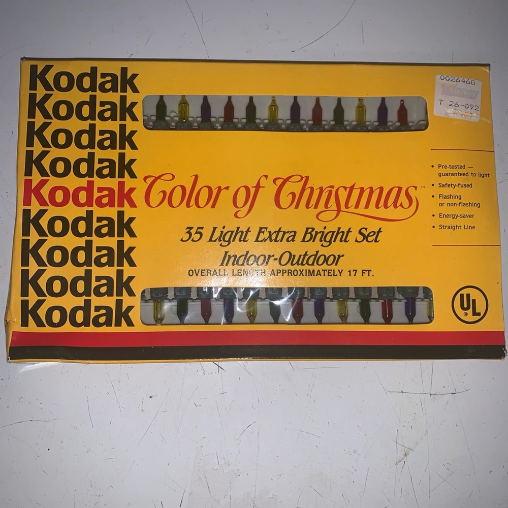 Kodak Color of Christmas Light Set 35lights